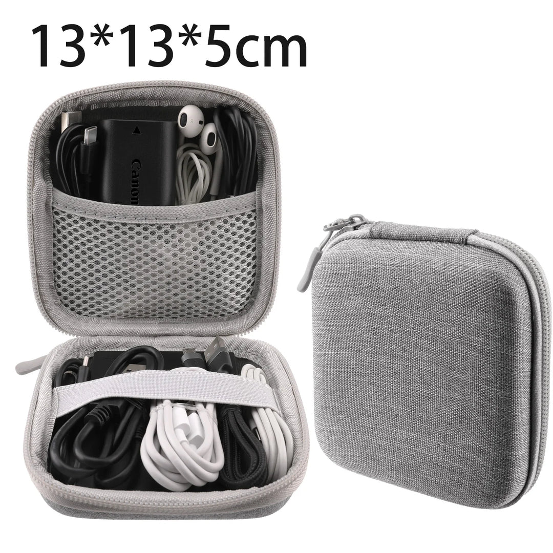 Portable Earphone & Cable Organizer Bag for Chargers & Gadgets