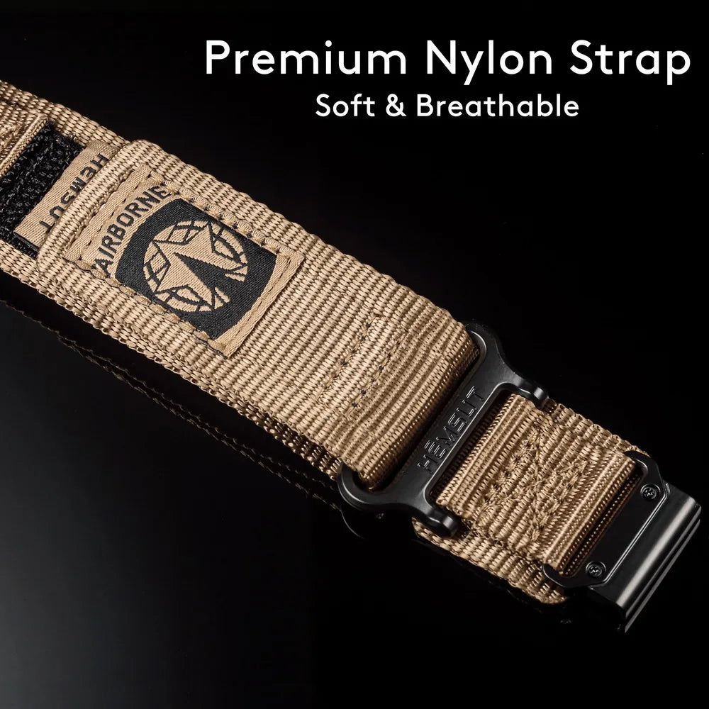 HEMSUT Nylon QuickFit Watch Strap – 20/22/26mm for Garmin Fenix, Tactix, MARQ, Instinct, Enduro