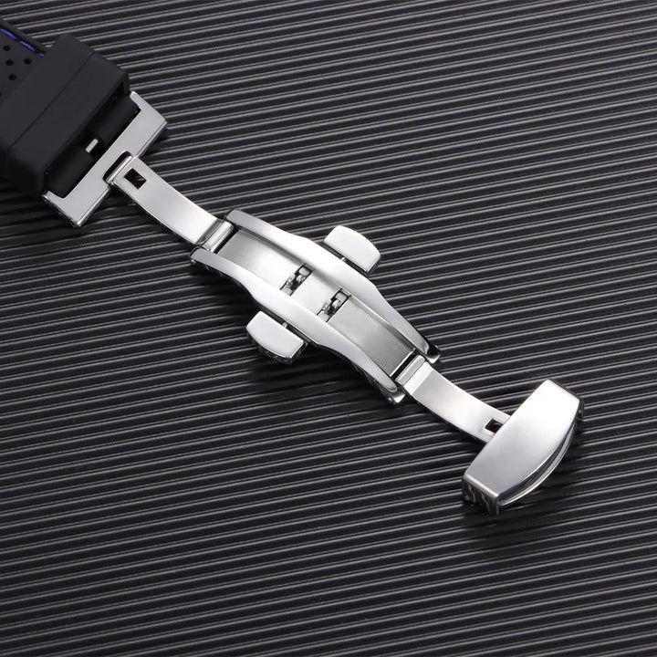 Premium Silicone Watch Strap – 20/22mm, Waterproof & Breathable, Butterfly