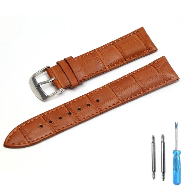 Watch Band Genuine Leather straps Watchbands 12mm 18mm 20mm 22mm watch accessories superior quality watch strap
