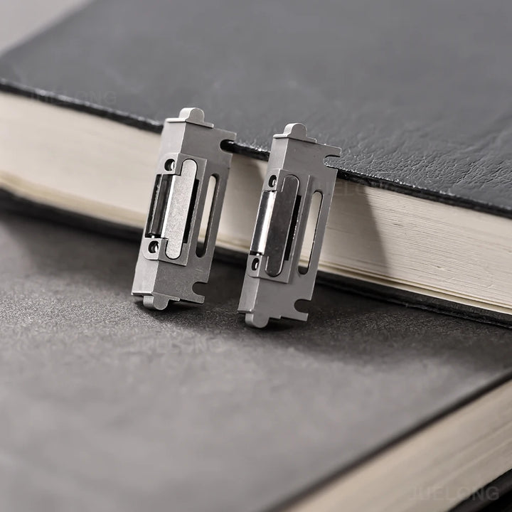 NATOBEL High Quality Quick Release Watch Strap Inserts For Cartier Santos Quick Switch Watch Leather Band