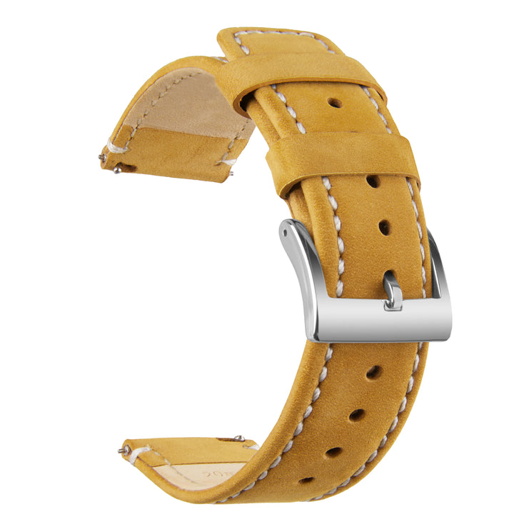 Top Grain Genuine Leather Quick Release Watch Band 20–22mm for Samsung Galaxy Watch