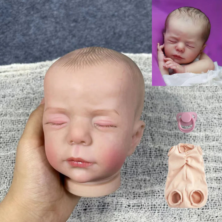 19″ Luise Painted Reborn Doll Kit – Engraved Name & Cloth Body DIY Parts