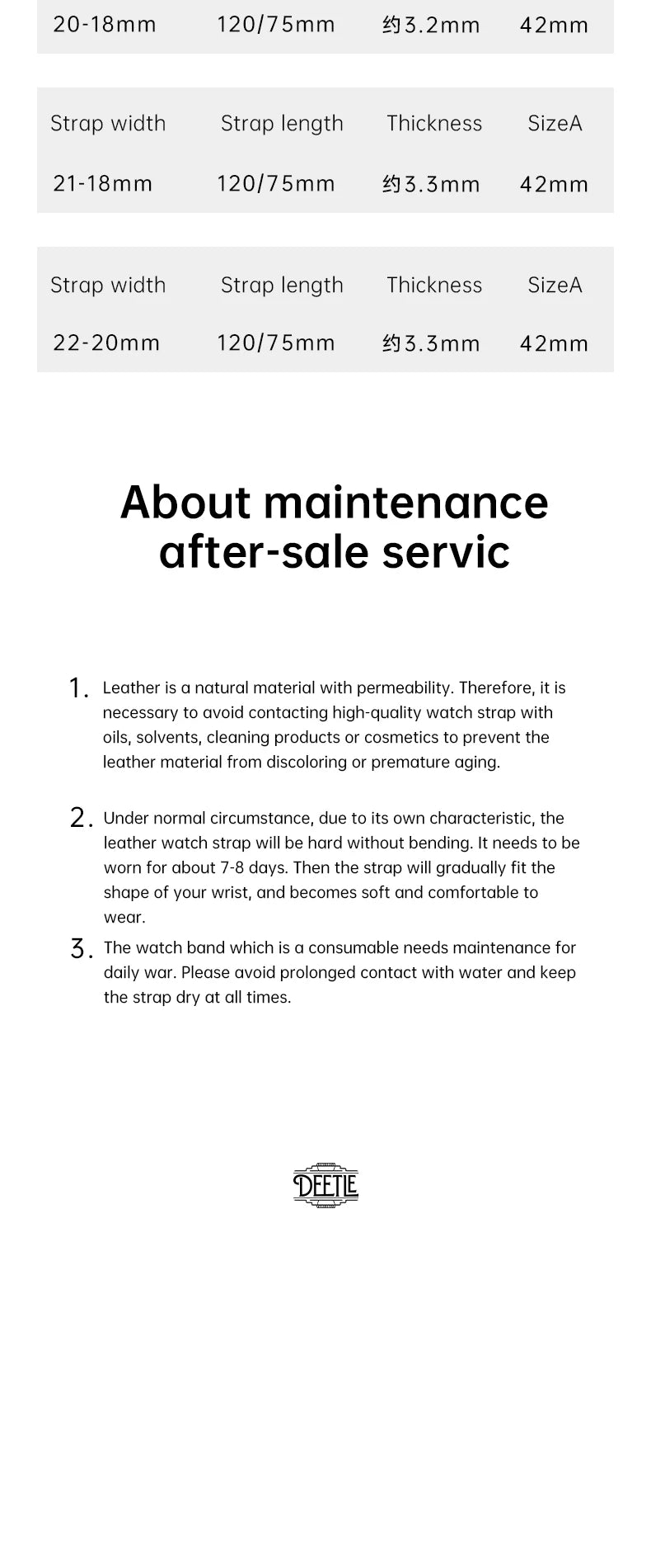 Maikes Handmade New Design Double Color Watch Band, Quick Release, Top Full Grain Leather Strap With Rose Gold Buckle