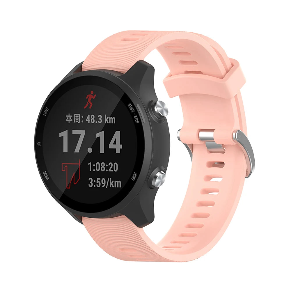 20mm Garmin Silicone Replacement Strap – Forerunner & Vivoactive Series
