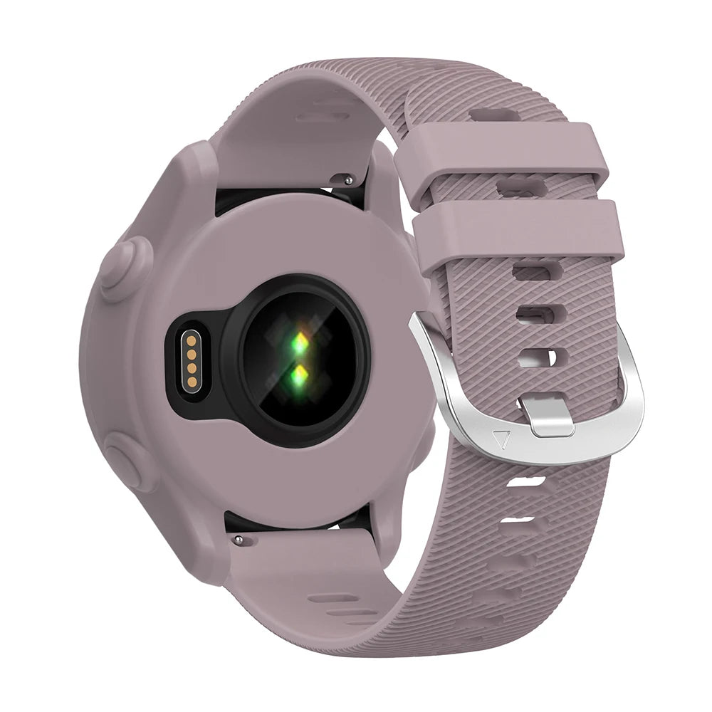 Silicone Strap with Protective Case for Garmin Forerunner 255/265