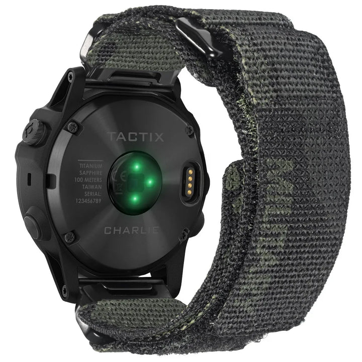 HEMSUT Nylon Military Quickfit Watch Strap – 20–26mm for Garmin