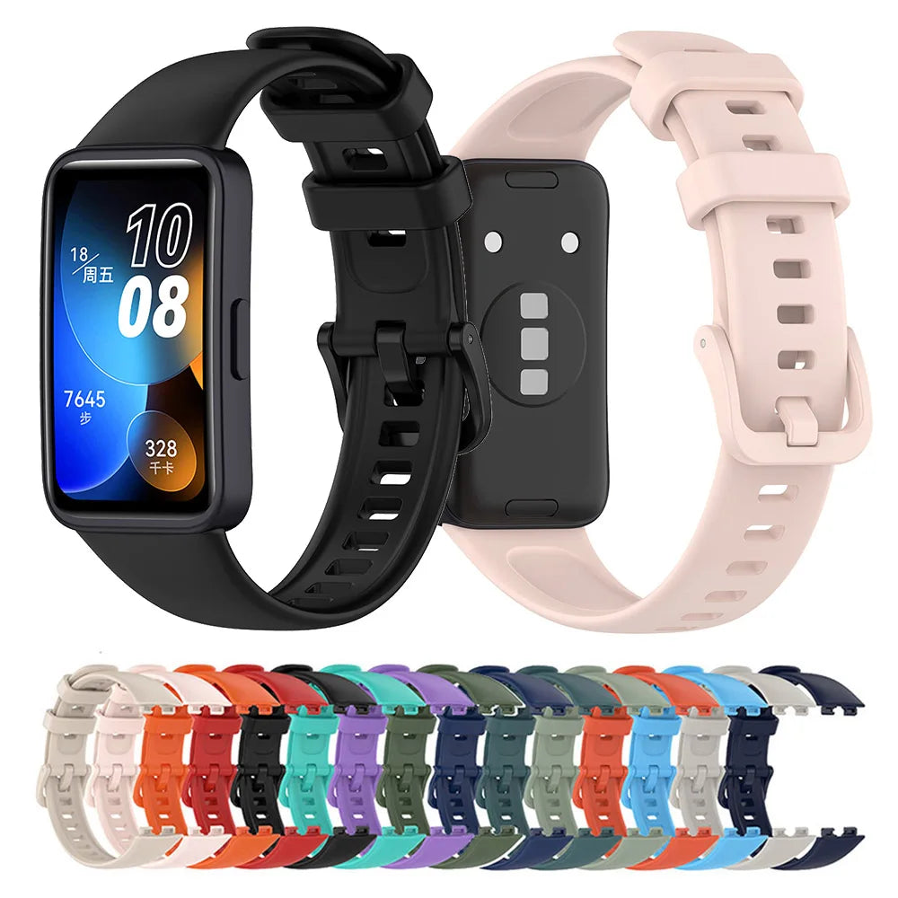 Silicone Wrist Strap for Huawei Band 8, 9, 10