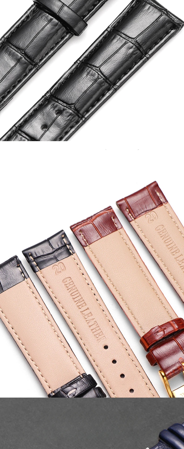 Genuine Leather Watch Strap for Tissot Le Locle T41 (1853)