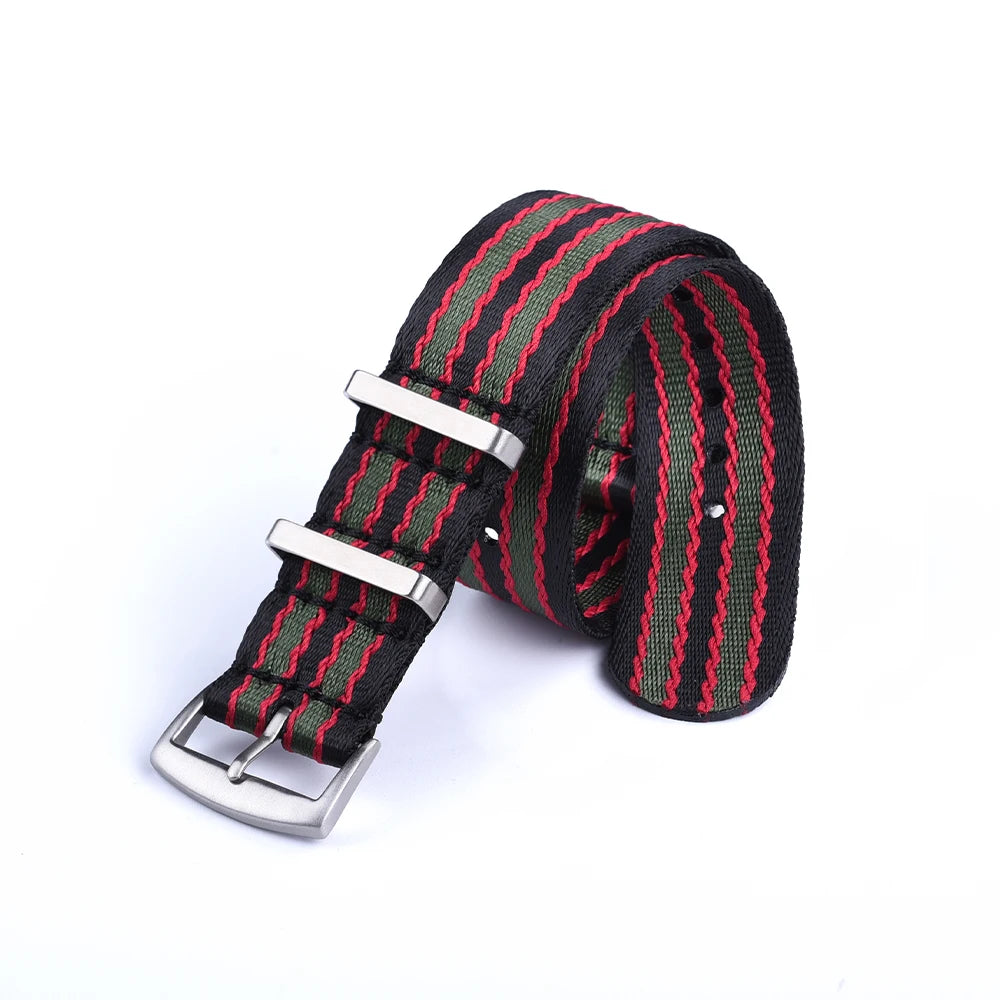 NATOBELT Quality Seatbelt Nylon Watch Strap 20mm 22mm Universal Type Sports Troops Parachute Pilot Military Nylon Watch Bands