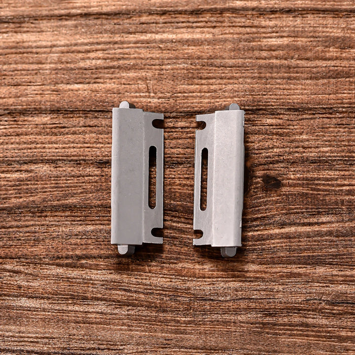 Perfect fit Adapter Connrctor for Cartier Santos Watch Leather Band 18.5MM 21MM Quick Release Strap Titanium steel Metal inserts