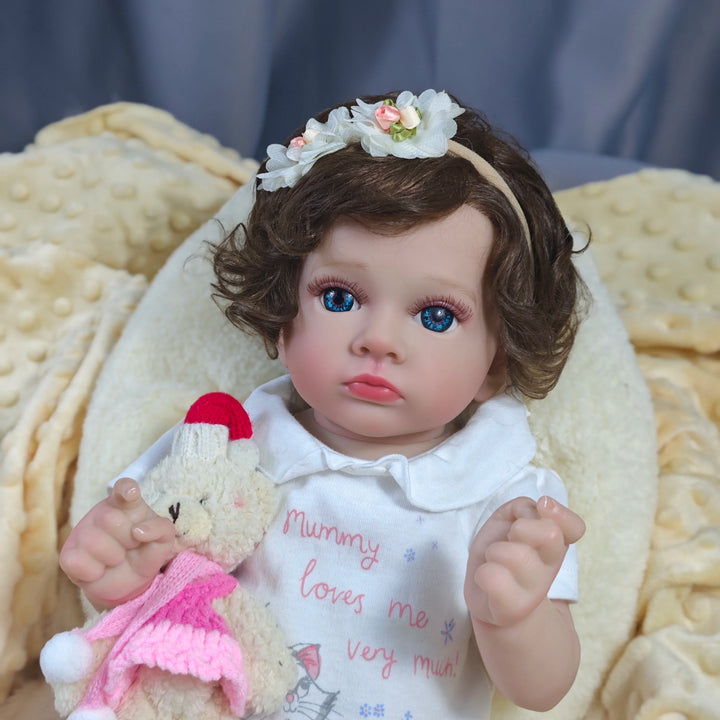 53 cm Tutti Full Body Vinyl Reborn Doll – Waterproof, Lifelike 3D Skin & Visible Veins