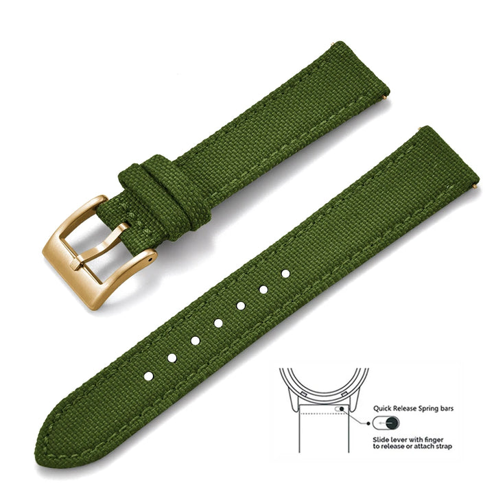 JUELONG Premium Grade Quick Release Watchbands Mixed Leather Nylon Watch Strap 18mm 20mm 22mm For SKX007 SKX009