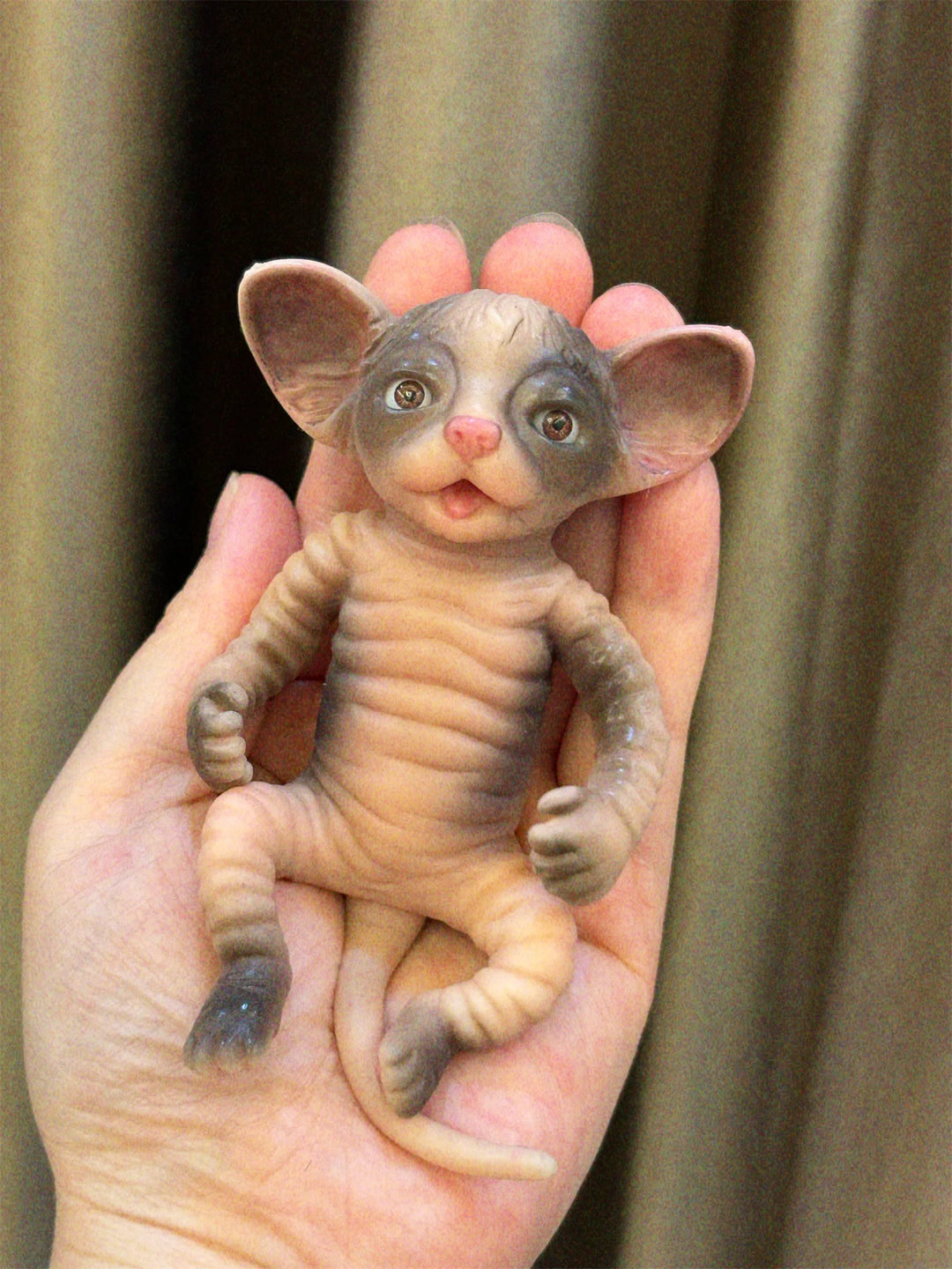 10–11 cm Mini Silicone Tiger Reborn Doll