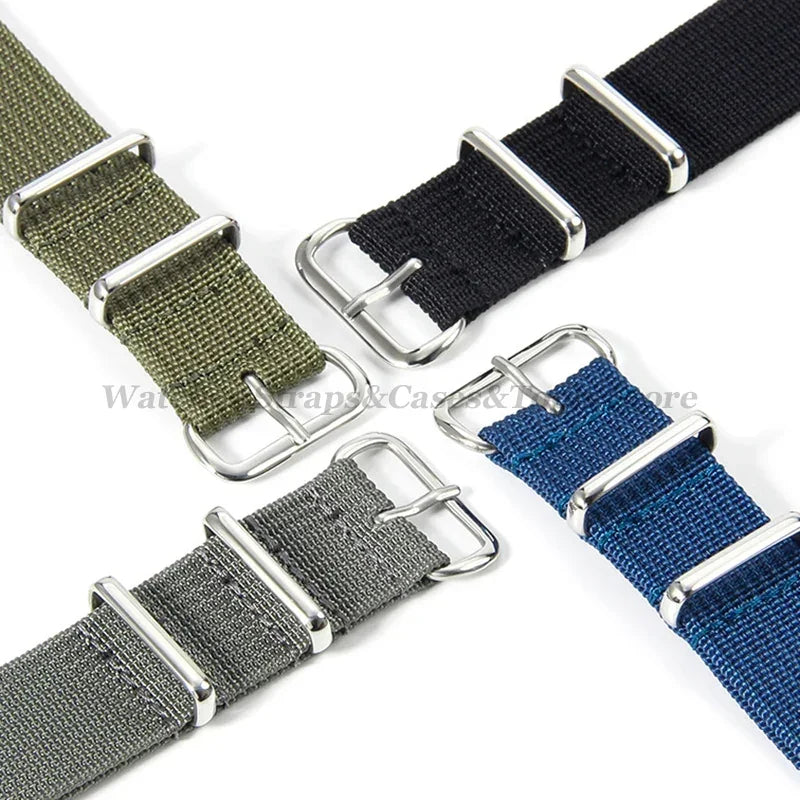 Premium Braid Nylon Watch Strap 18mm 20mm 22mm for Seiko for Huawei Watch Gt2/Gt3 Belt for Military Sport Universal Wristband