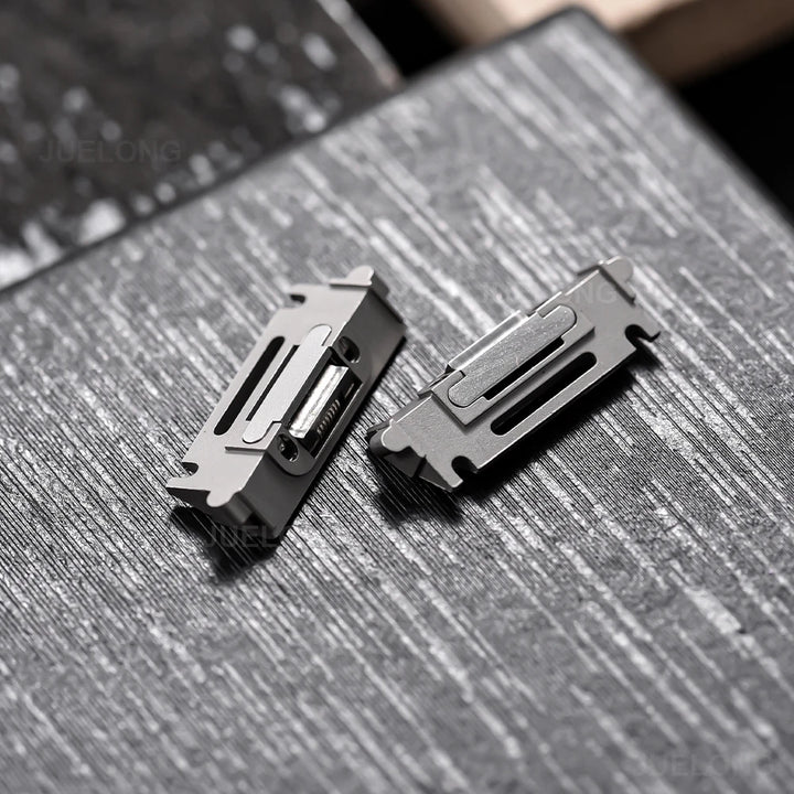 Perfect fit Adapter Connrctor for Cartier Santos Watch Leather Band 18.5MM 21MM Quick Release Strap Titanium steel Metal inserts