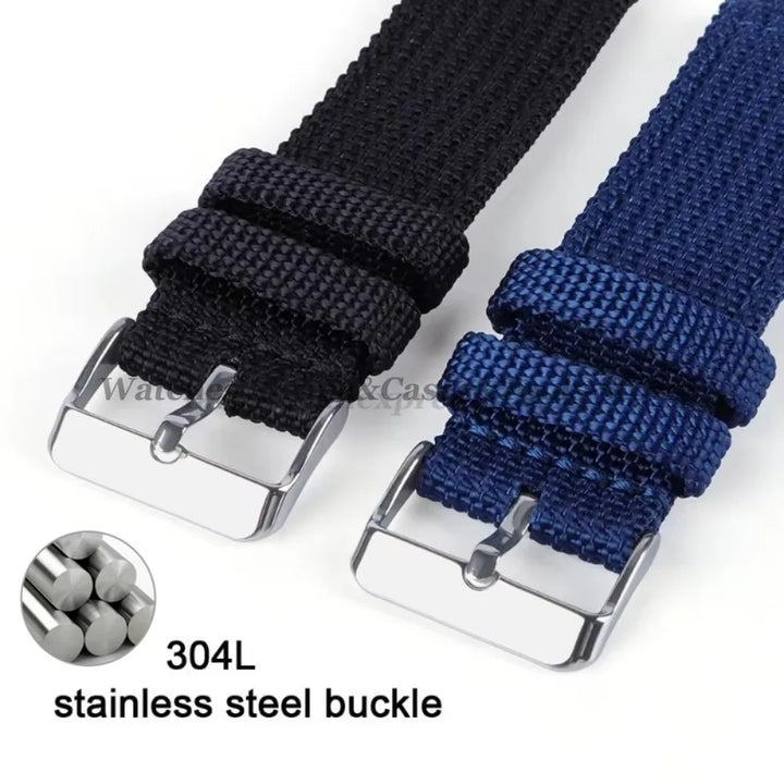 18mm 20mm 22mm 24mm Nylon Canvas Watchband Woven Soft Universal Bracelet for Seiko for Huawei Watch Men Women Quick Release Band