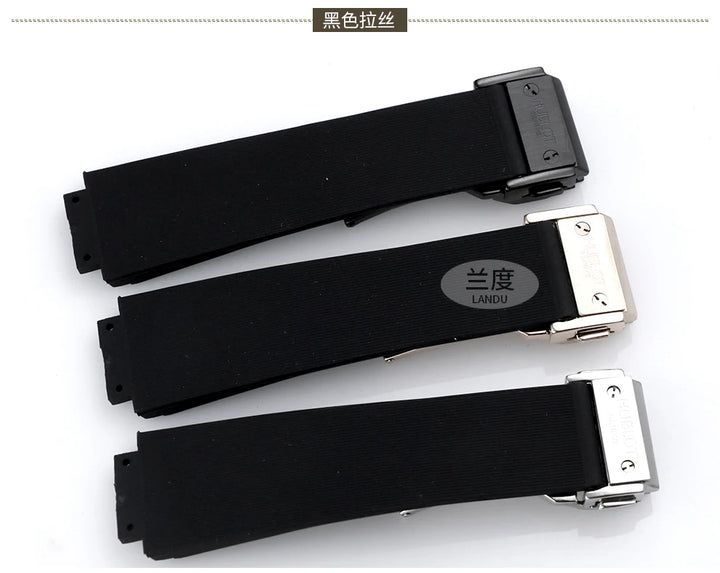 Silicone Rubber Watch Strap for Hublot (26×19mm, 24×17mm)