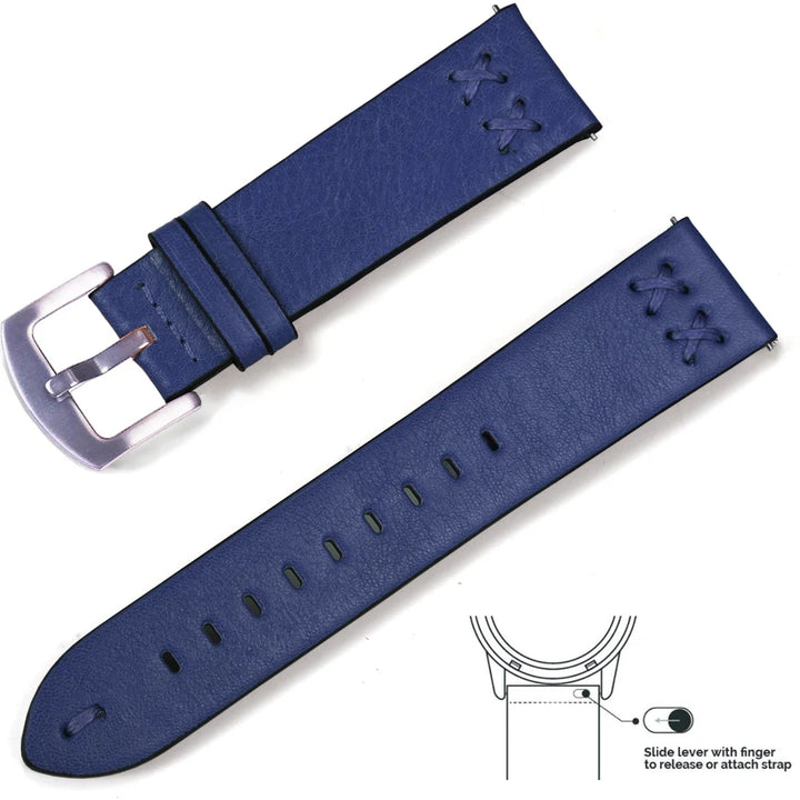 Vintage Genuine Leather Watch Strap 20/22mm