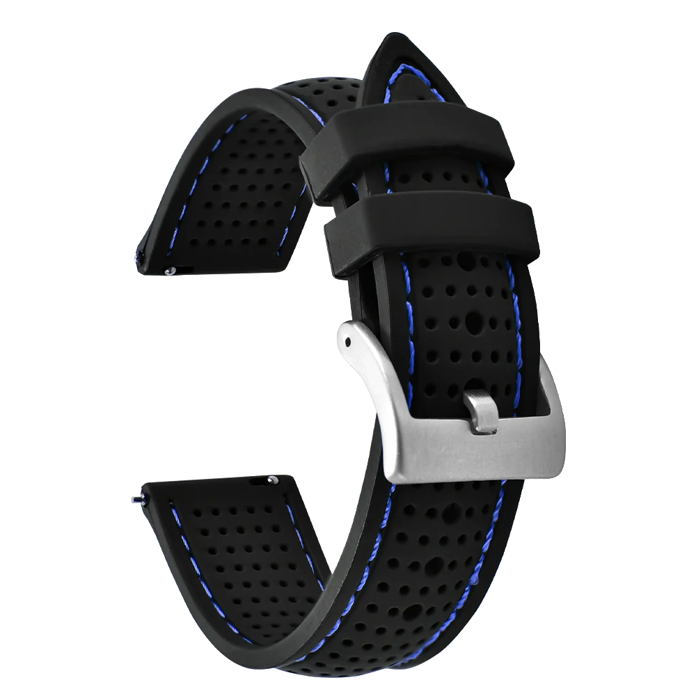 NATOBELT Soft Porous Rubber Watch Strap – Quick Release (18-22mm)