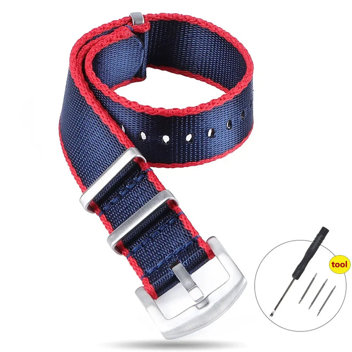 High Density Nylon Watch Band 20–22mm