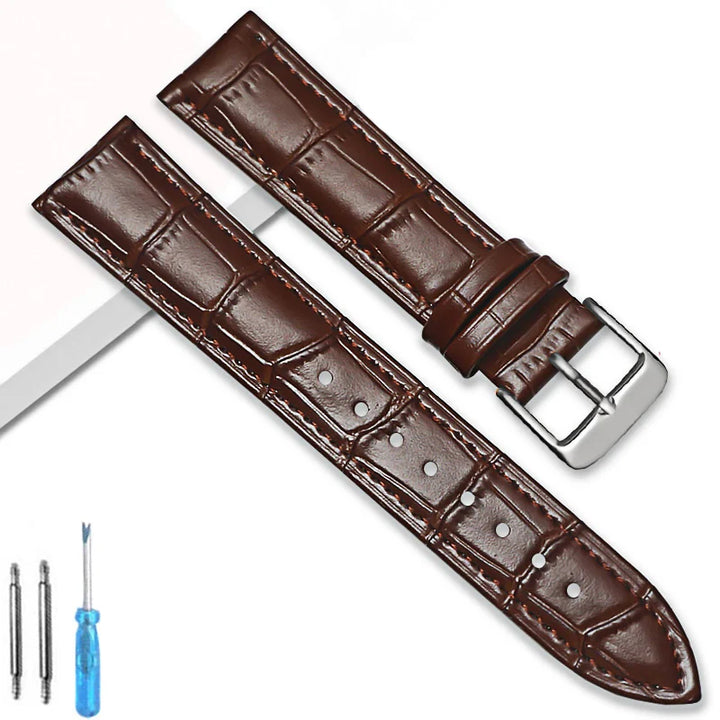 Universal Replacement Leather Watch Strap Leather Watchband for Men Women 12mm 14mm 16mm 18mm 20mm 22mm 24mm Watch Band