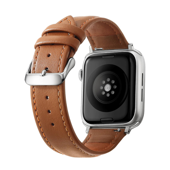 Genuine Leather Apple Watch Band 40–49mm for iWatch Series 3–8 & Ultra