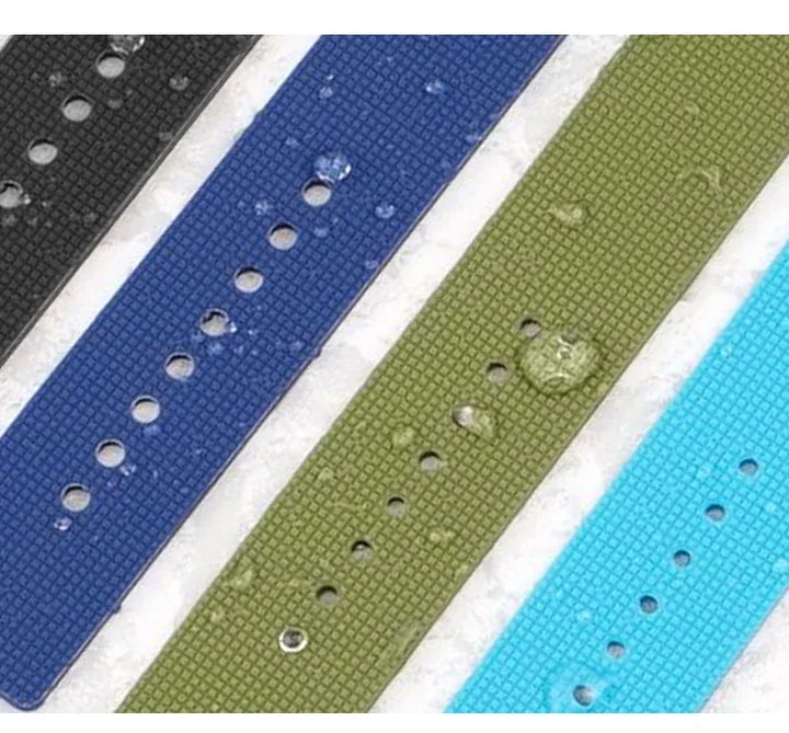 Silicone Watch Strap – 12–24mm, Soft Rubber for Seiko & Huawei GT Series