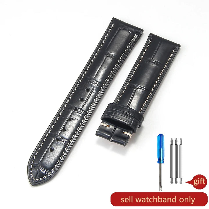 Genuine Cowhide Leather Watch Band 18–22mm for Longines Master &