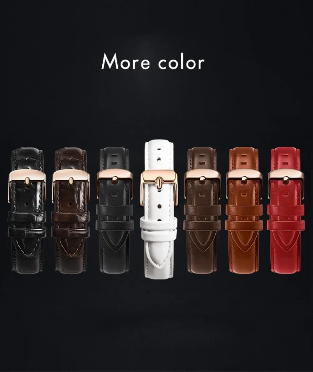 Universal Leather Strap for DW Daniel Wellington Watch Band 12/13/14/17/18/19/20/22mm Meninos Assistem Genuine Leather Watchband