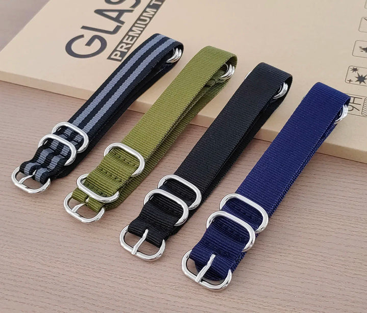 Nylon Military Watch Band 18–24mm