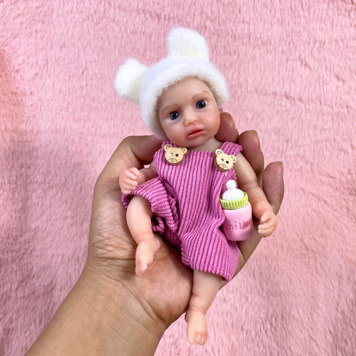 6" Mini Silicone Loulou Awake Reborn Baby Doll