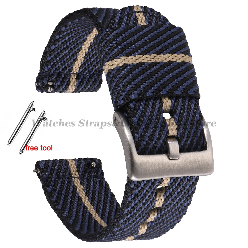 Quick Release Nylon Strap (20–22mm) – Military Style
