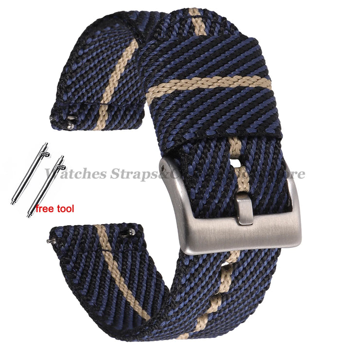 Quick Release Nylon Strap (20–22mm) – Military Style