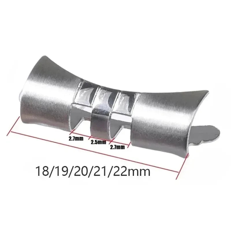 Curved Flat End Stainless Steel Link Adapter 18–22mm for Seiko SKX007/009