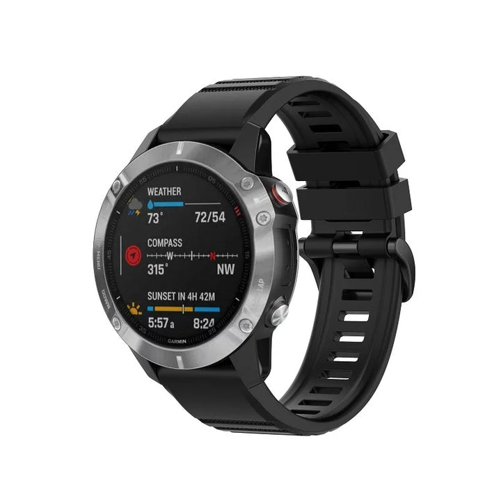 QuickFit Silicone Watch Strap 20/22/26mm for Garmin Fenix, Epix Pro & Enduro 2