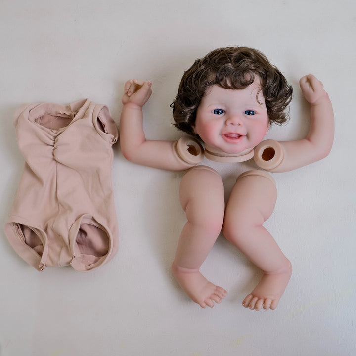 NPK 19″ Vivienne Lifelike Reborn Doll Kit — Painted & Cloth Body