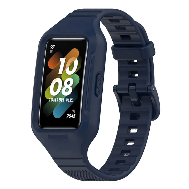 Integrated Silicone Strap & Case for Huawei Band 6-9 & Honor Band 6-7