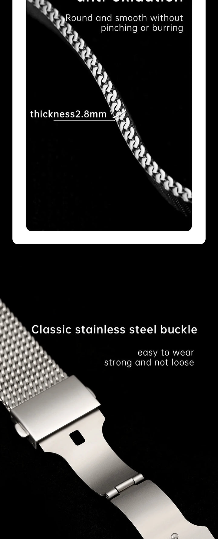 Maikes Milanese Mesh Apple Watch Ultra 2 Band 49mm, 316L Stainless Steel Watch Strap, For Apple Watch Bracelet Accessories