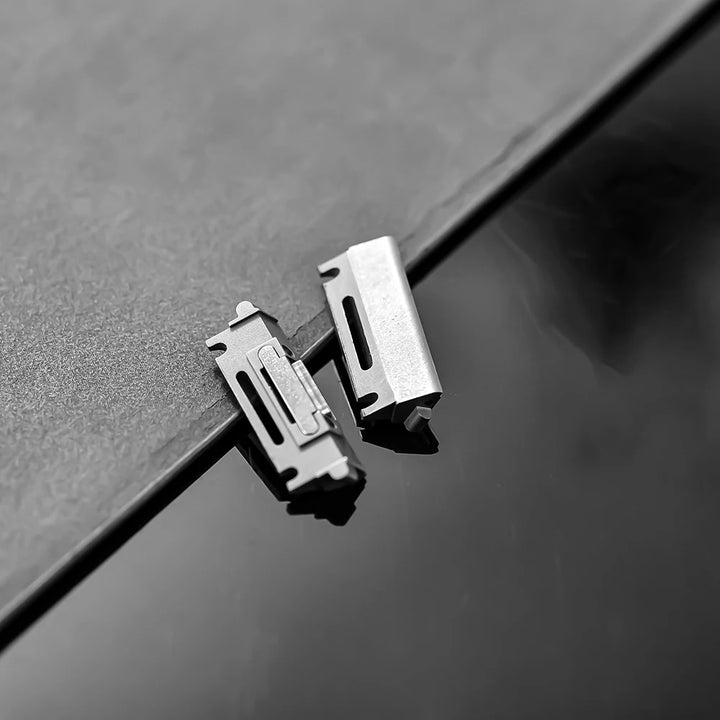 Perfect fit Adapter Connrctor for Cartier Santos Watch Leather Band 18.5MM 21MM Quick Release Strap Titanium steel Metal inserts