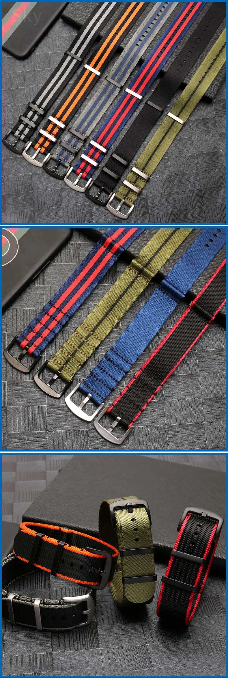 Breathable Nylon NATO Strap 20/22mm