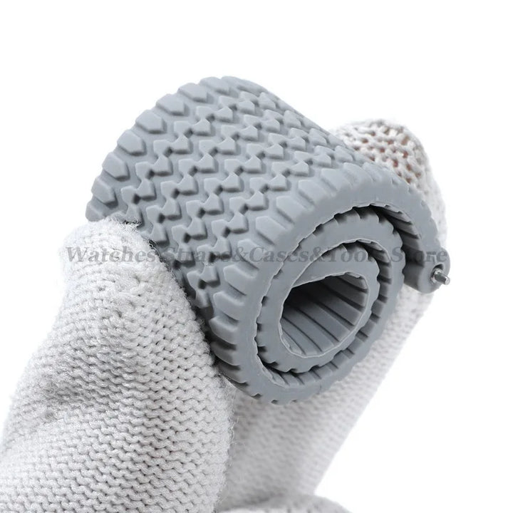 Soft Silicone Rubber Watch Band 18–24mm for Omega & Huawei (Quick