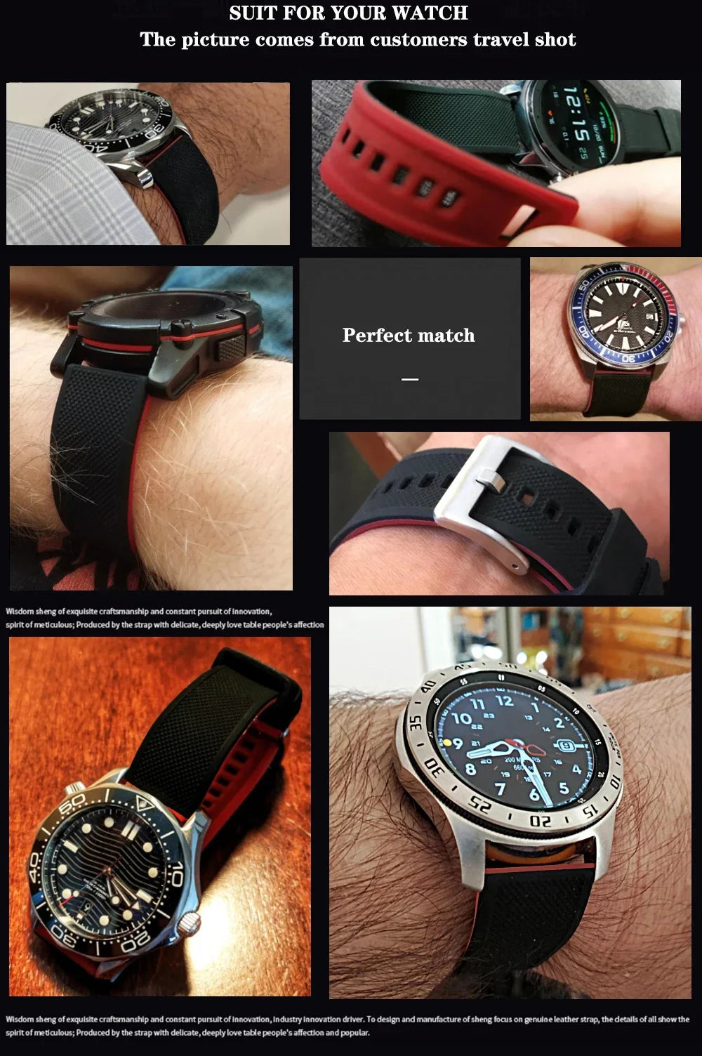 Premium Silicone Quick-Release Watch Band 18/20/22mm