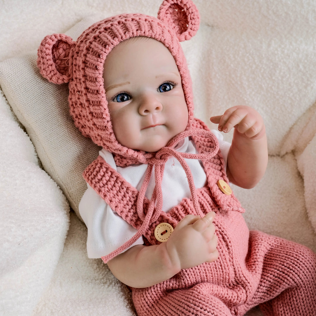 18″ Bettie Realistic Reborn Baby Doll (Soft Touch, Hand‑Rooted Hair)