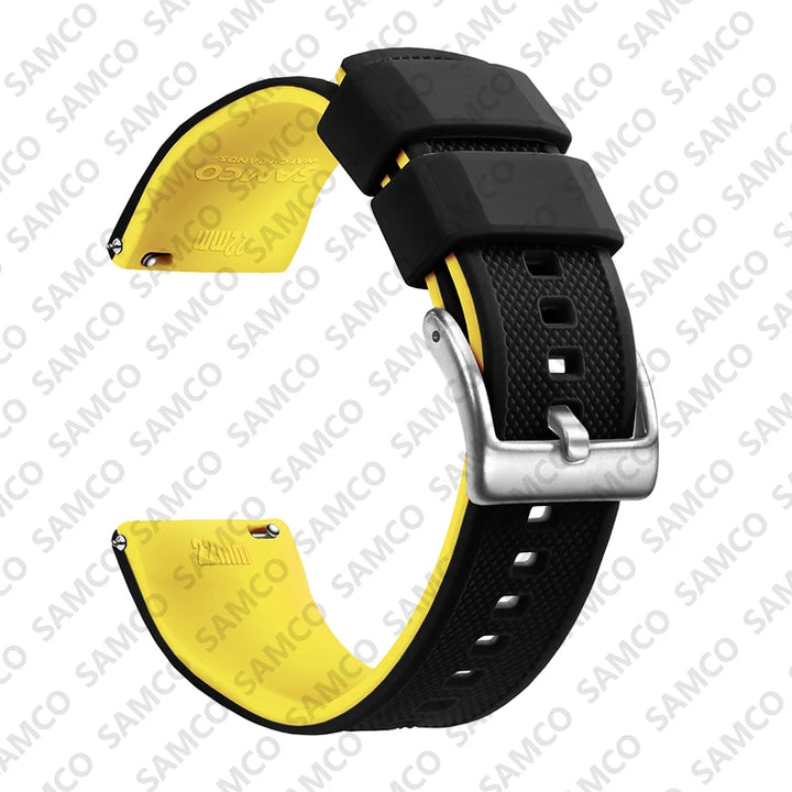 Silicone Quick-Release Watch Band 18–22mm