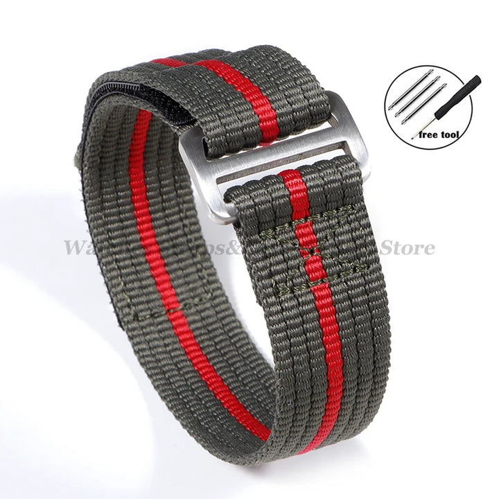 Nylon Military Sport Watch Strap (20mm/22mm)