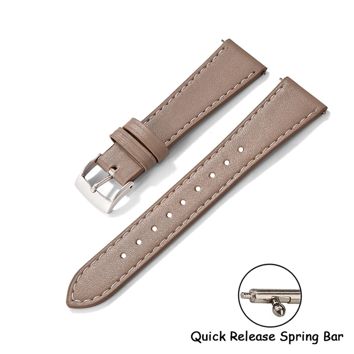 Leather Watch Strap – Quick Release, 20/22mm, Universal for Omega, Seiko & Cartier