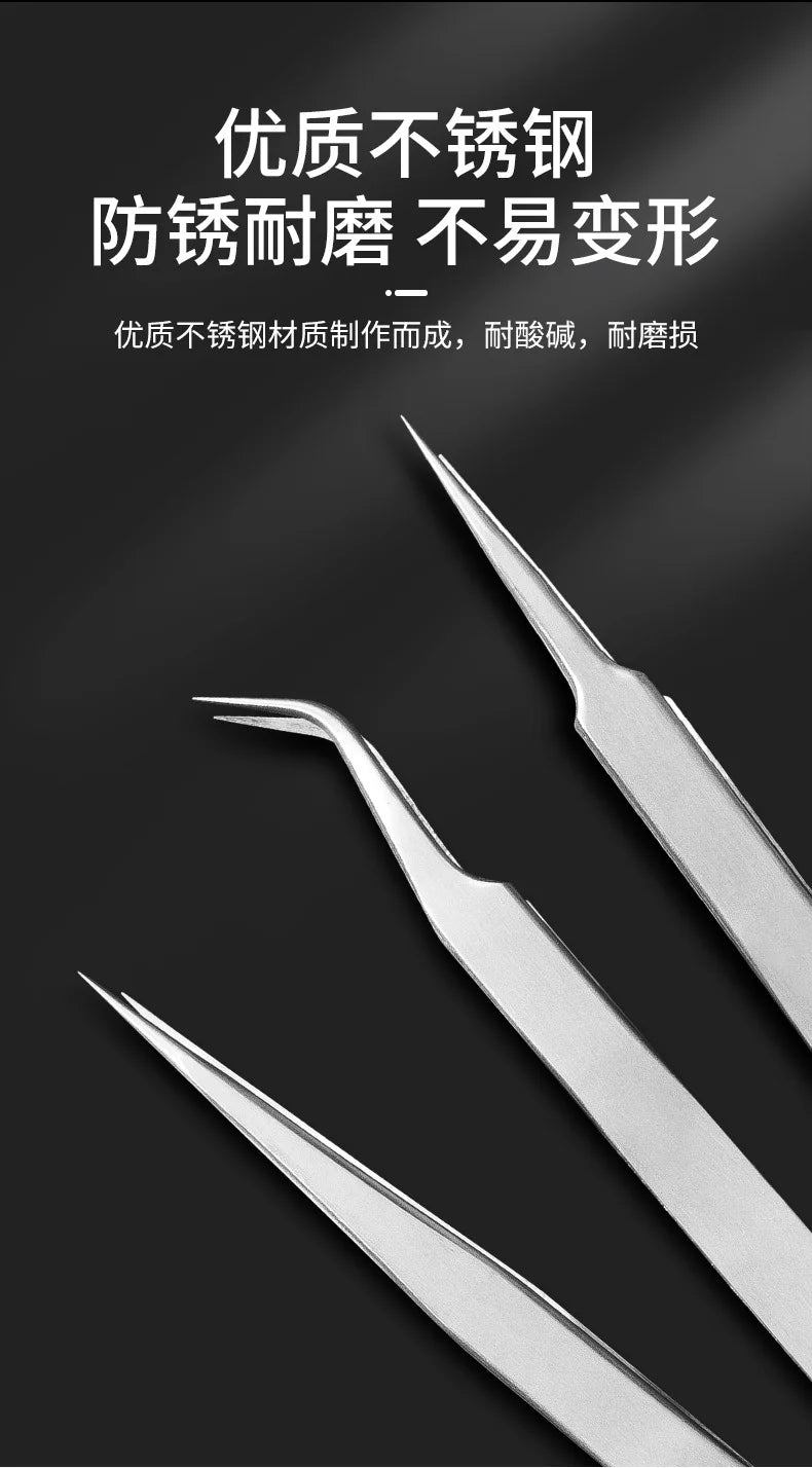 High-Precision Stainless Steel Watch Repair Tweezer – Elbow Design