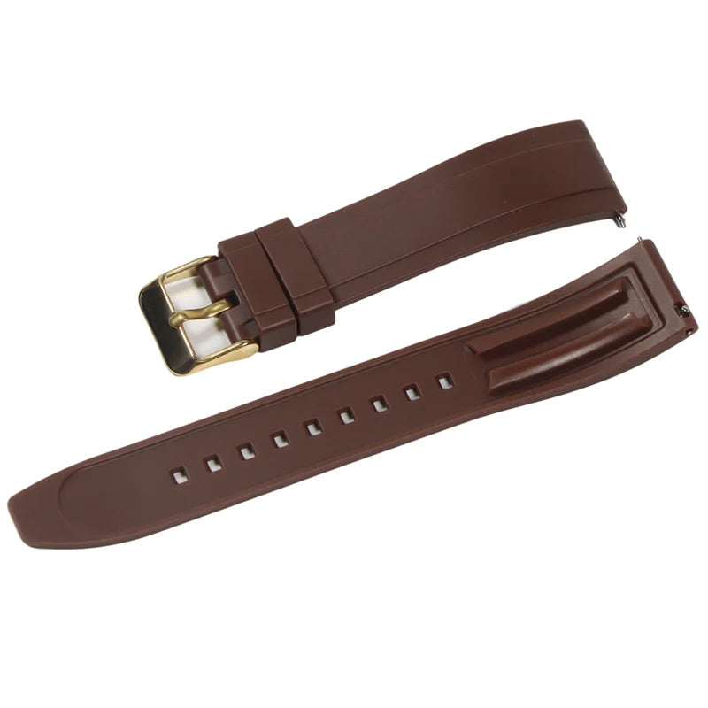 Premium Vulcanized Rubber Watch Strap – 20–24mm Quick Release