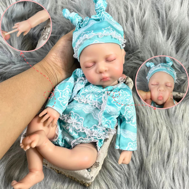 12″ Luna Full Silicone Reborn Baby Doll – Lifelike, Flexible & Washable Soft Body
